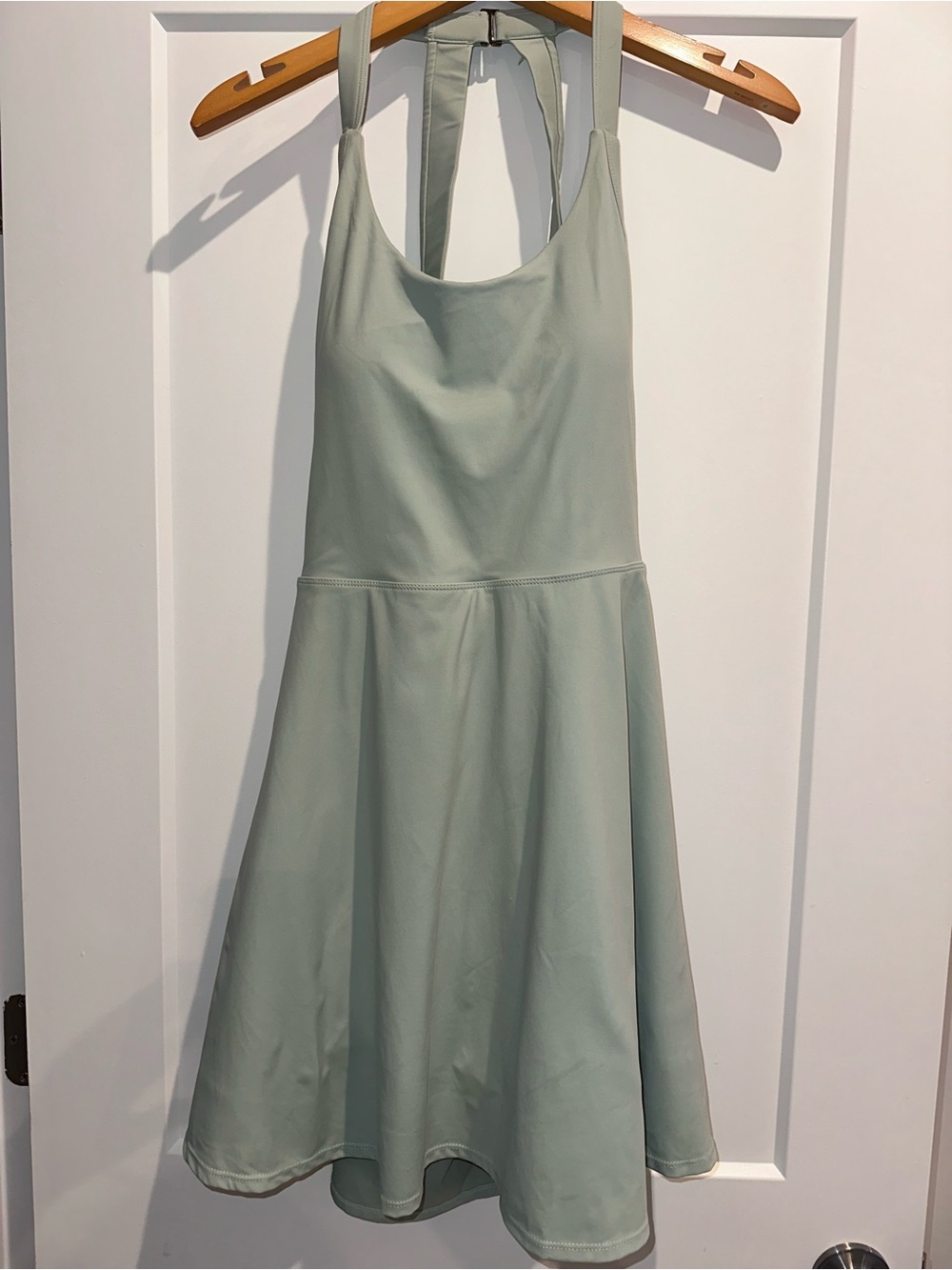 Women’s Sage Green Halter Athletic Dress